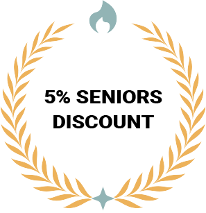 5% Seniors Discount Badge